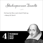 Cover of 'Shakespearean Insults 2027 Day-to-Day Calendar' by Andrews McMeel Publishing 