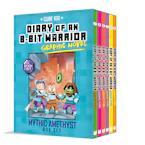 Cover of 'Diary of an 8-Bit Warrior Graphic Novel Mythic Amethyst Box Set' by Cube Kid and Pirate Sourcil 